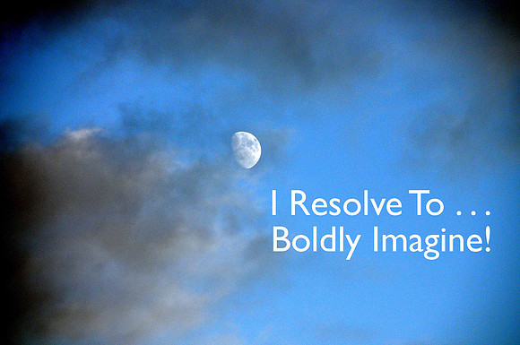 Moon Surrounded By Clouds In Blue Sky