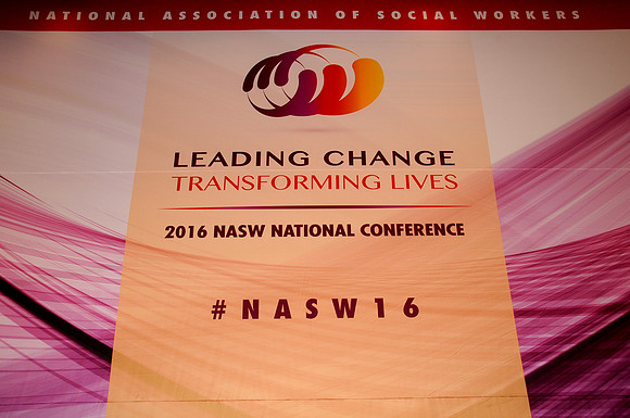 2016 NASW Conference Stage Banner