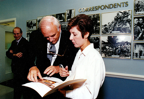 Kim M. Simpson With Secretary Of Defense, Les Aspin - The Pentagon, 1993.
